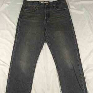 NWT LEVIS Break a Leg Gray W30 L26 ICON WEDGIE STRAIGHT VINTAGE 501 STYLE JEANS
